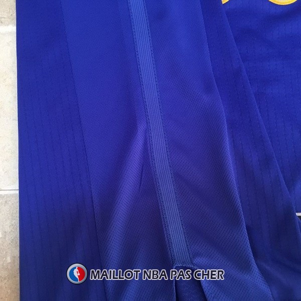 Maillot Authentique Navidad Golden State Warriors Curry 30 2016-17 Bleu